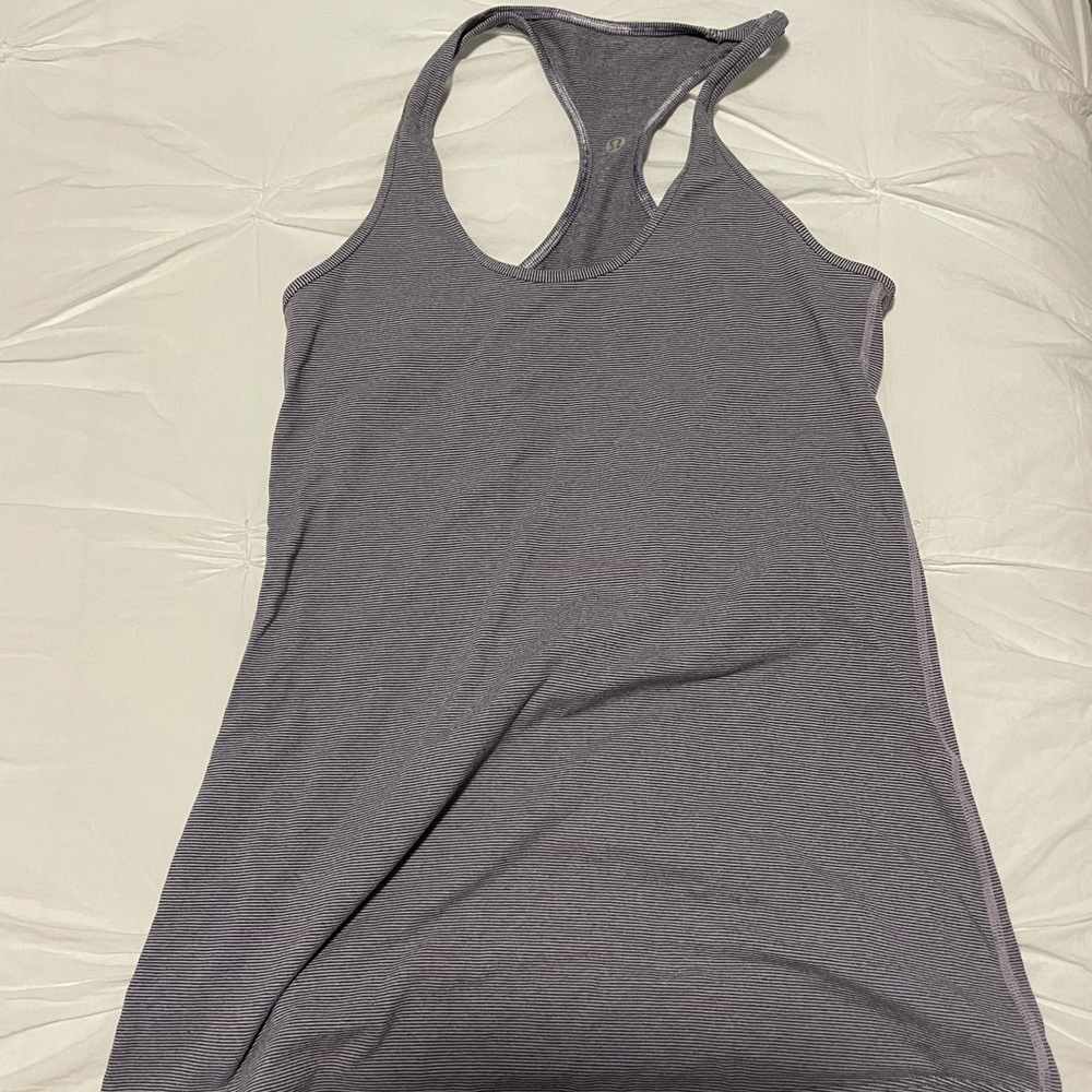 Navy Blue and Lavender Racerback Tank